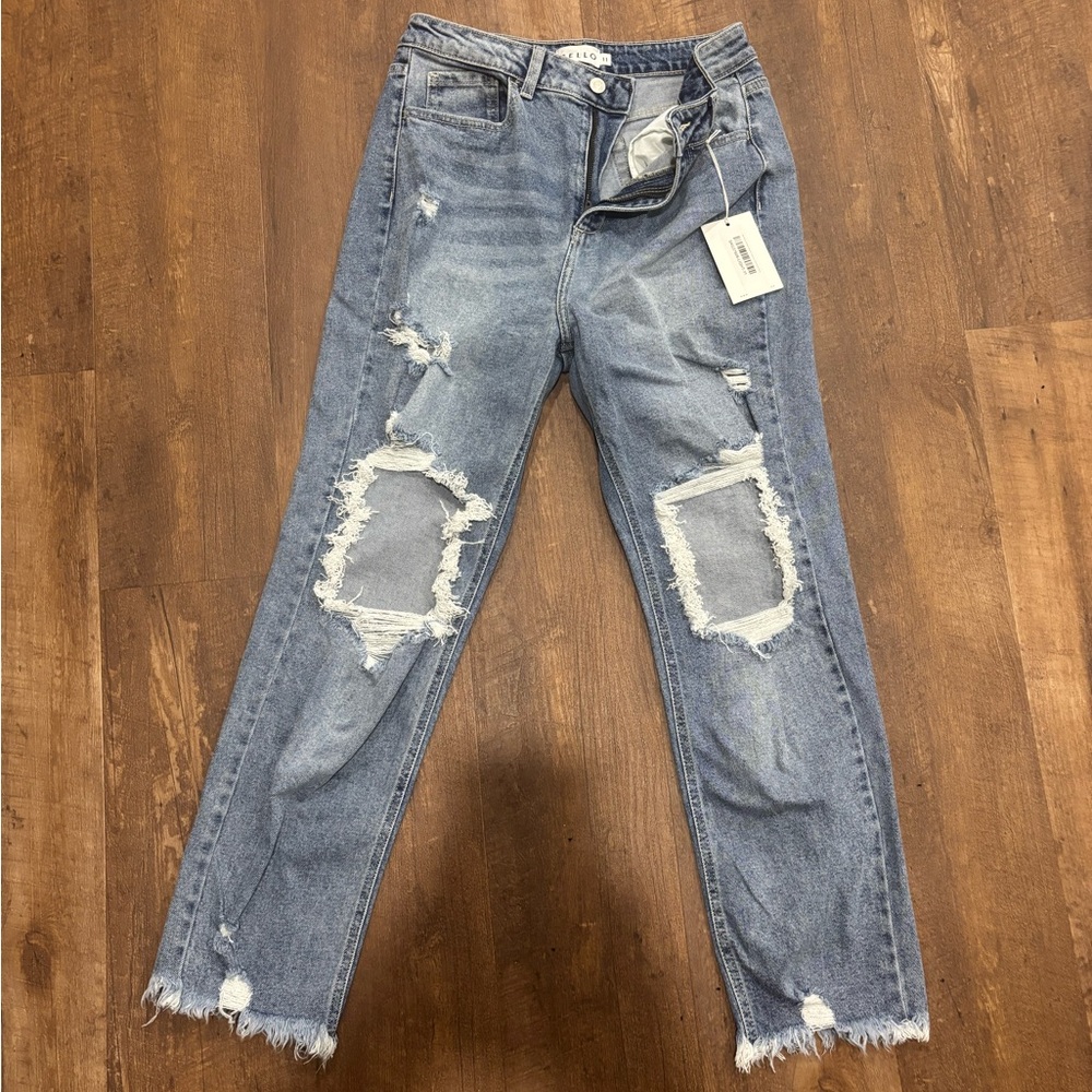 Cello Light Blue Straight Leg Jeans